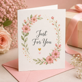 Elegant Floral Greeting Card – Premium Handmade Design